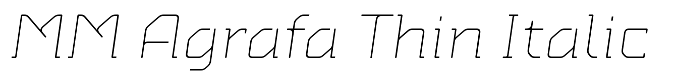 MM Agrafa Thin Italic