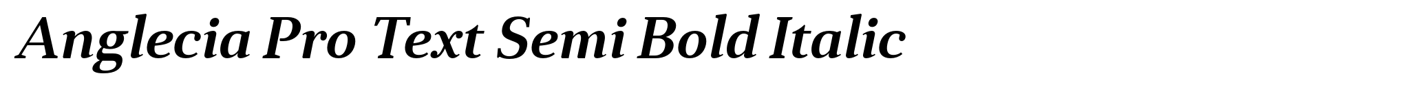 Anglecia Pro Text Semi Bold Italic image