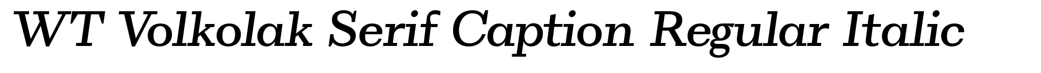 WT Volkolak Serif Caption Regular Italic image