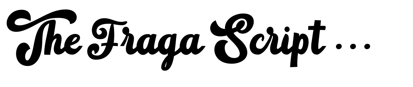 The Fraga Script Regular