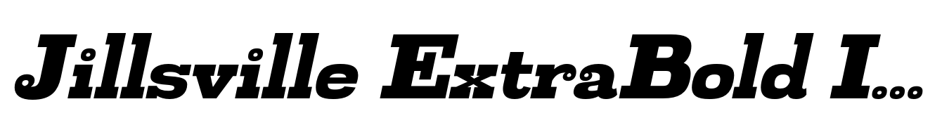 Jillsville ExtraBold Italic