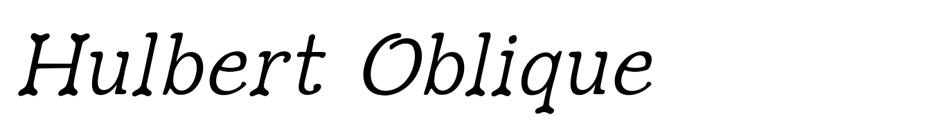 Hulbert Oblique