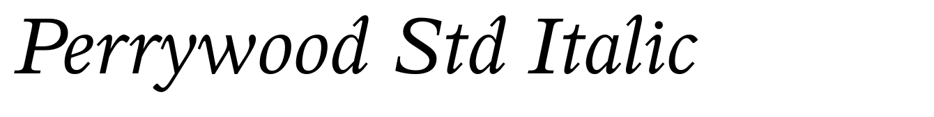 Perrywood Std Italic