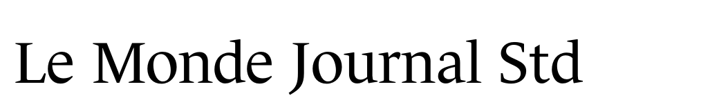 Le Monde Journal Std Font | Desktop | MyFonts
