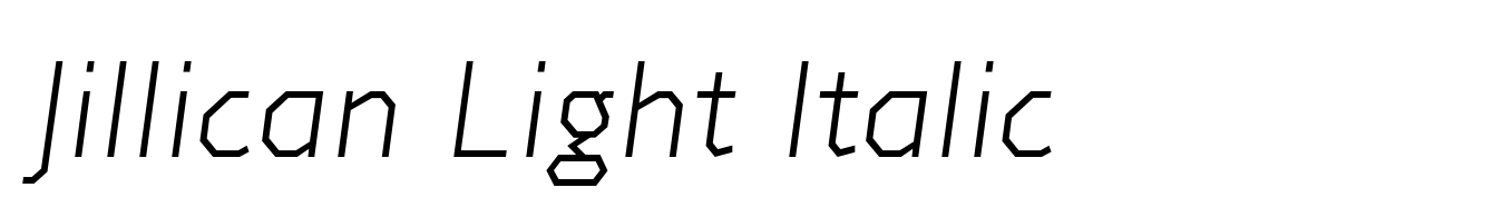 Jillican Light Italic