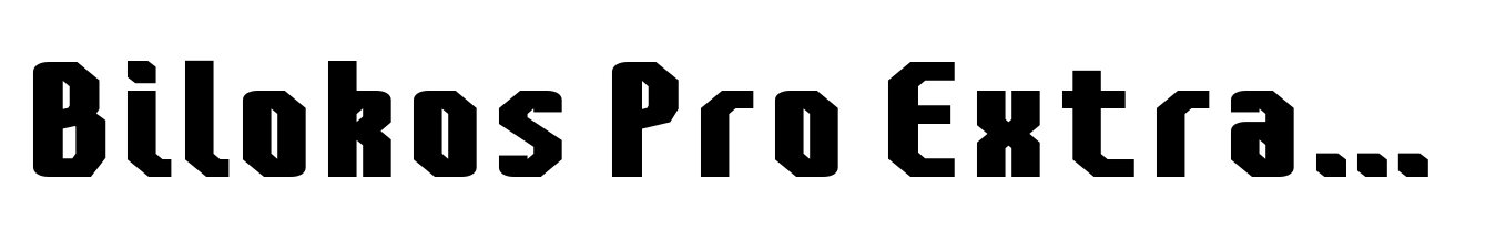 Bilokos Pro Extra Bold Expanded