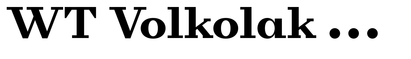 WT Volkolak Serif Caption Black