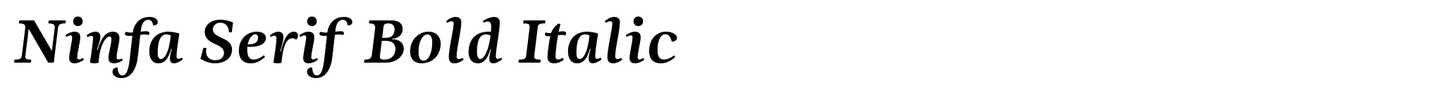 Ninfa Serif Bold Italic image