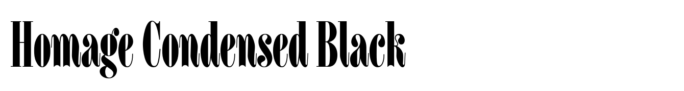 Homage Condensed Black