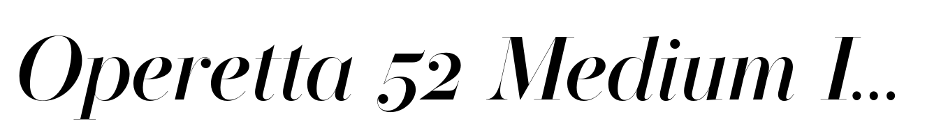 Operetta 52 Medium Italic