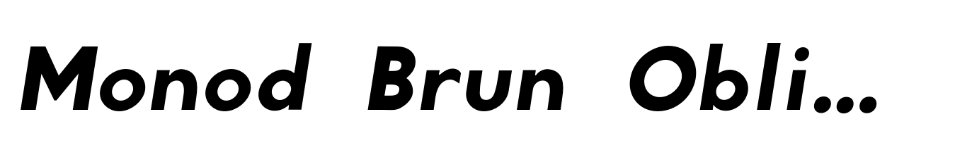 Monod Brun Oblique