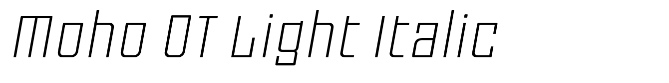 Moho OT Light Italic