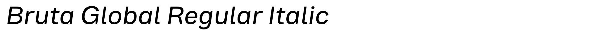 Bruta Global Regular Italic image