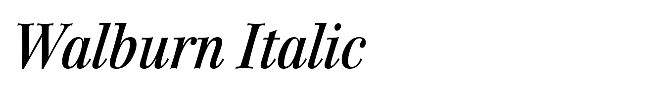 Walburn Italic