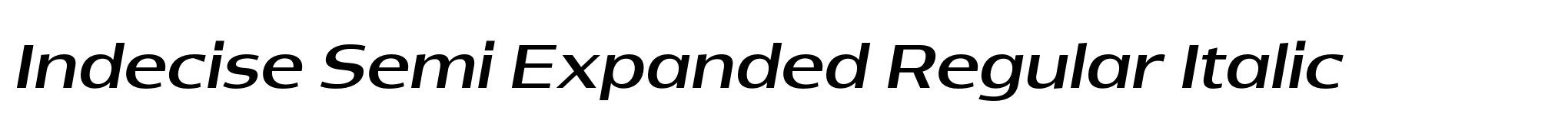 Indecise Semi Expanded Regular Italic image