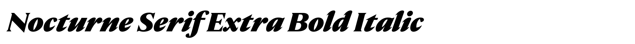 Nocturne Serif Extra Bold Italic image