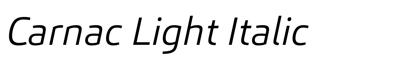 Carnac Light Italic