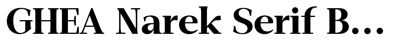 GHEA Narek Serif Bold