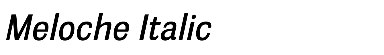 Meloche Italic