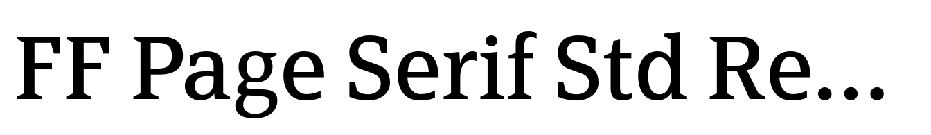 FF Page Serif Std Regular