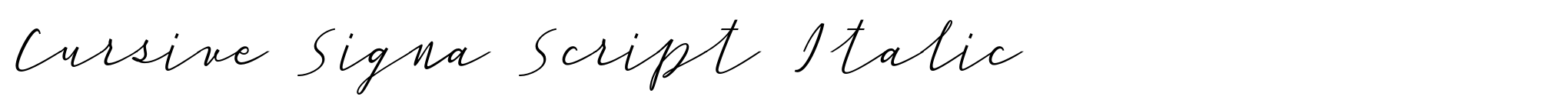 Cursive Signa Script Italic image