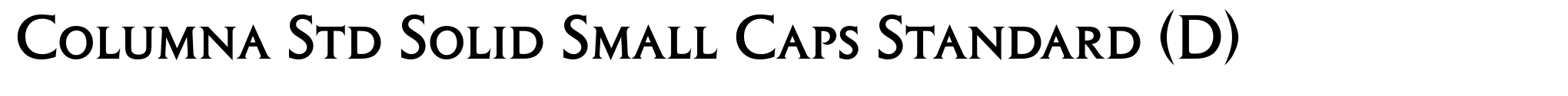 Columna Std Solid Small Caps Standard (D) image