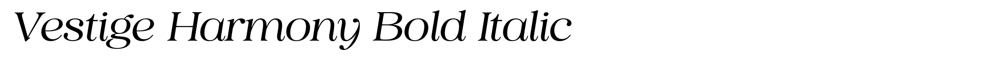 Vestige Harmony Bold Italic image