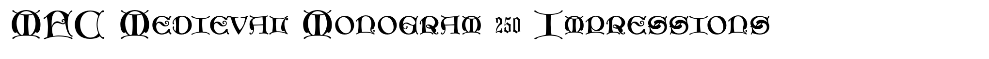 MFC Medieval Monogram 250 Impressions image