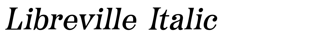 Libreville Italic