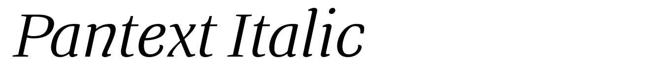 Pantext Italic