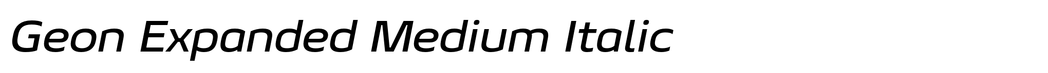 Geon Expanded Medium Italic image