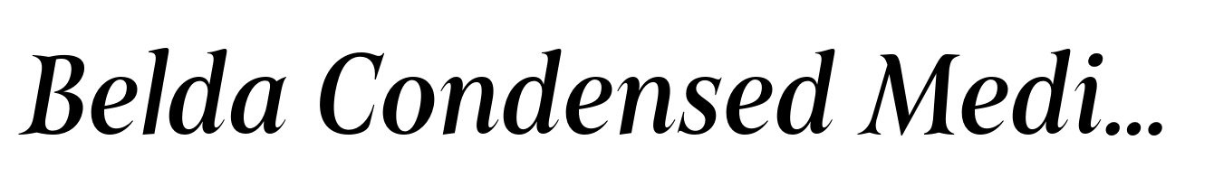 Belda Condensed Medium Italic