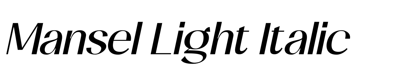Mansel Light Italic