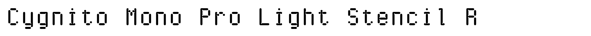 Cygnito Mono Pro Light Stencil R image