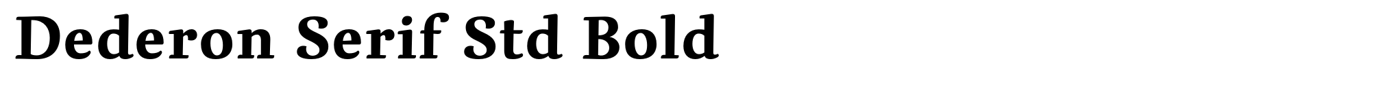 Dederon Serif Std Bold image