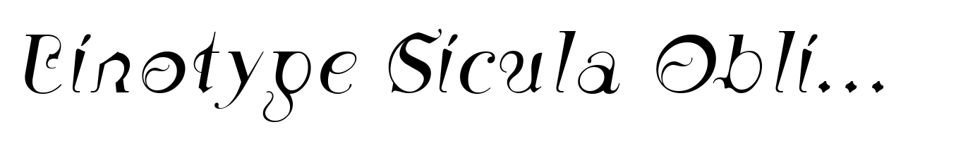 Linotype Sicula Oblique