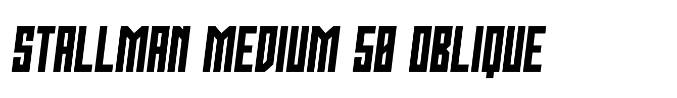 Stallman Medium 50 Oblique