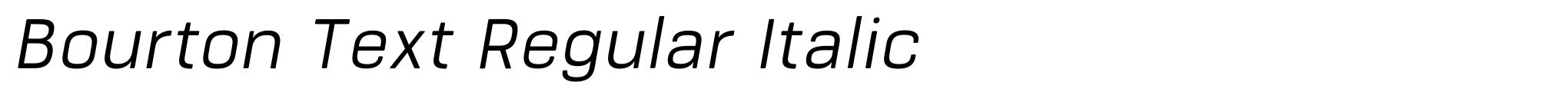 Bourton Text Regular Italic image