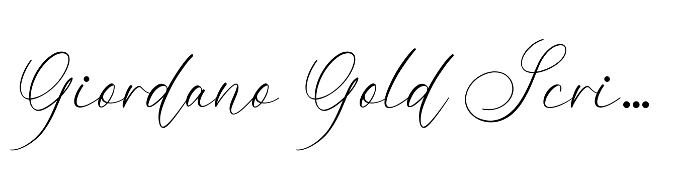 Giordano Gold Script
