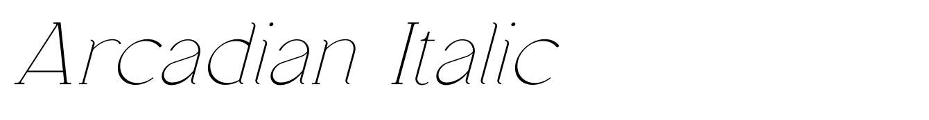 Arcadian Italic