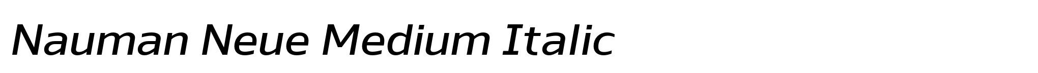 Nauman Neue Medium Italic image