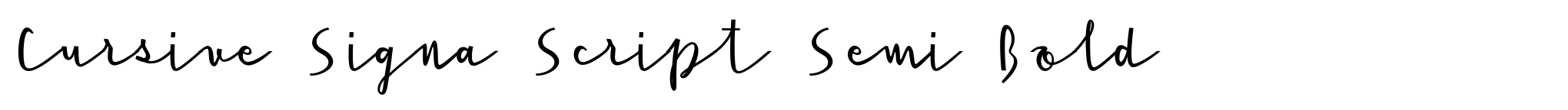 Cursive Signa Script Semi Bold image