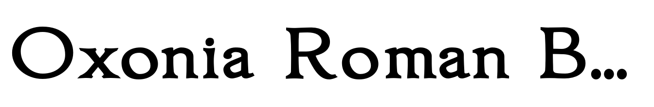 Oxonia Roman Bold