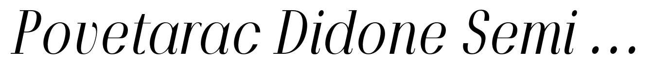 Povetarac Didone Semi Bold Italic