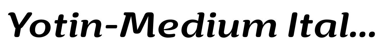Yotin-Medium Italic