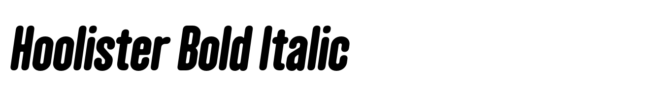 Hoolister Bold Italic