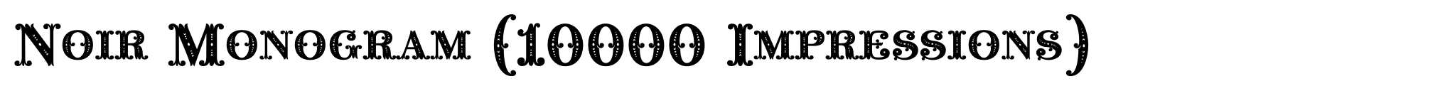 Noir Monogram (10000 Impressions) image