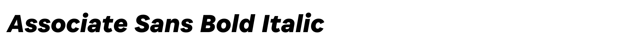 Associate Sans Bold Italic image