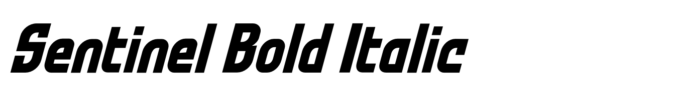 Sentinel Bold Italic