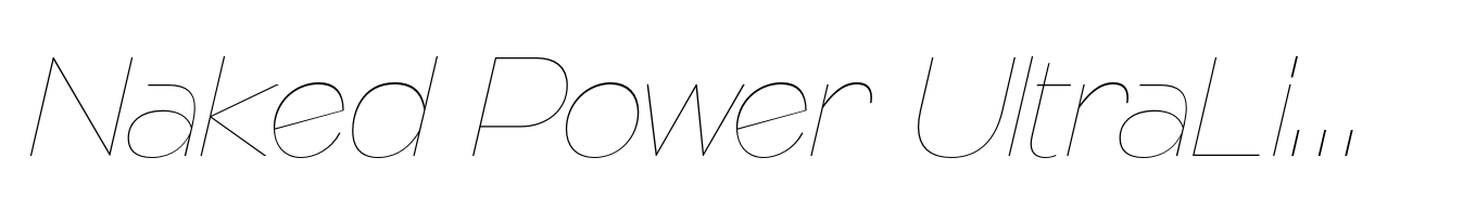 Naked Power UltraLight Italic